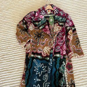 Farm Rio Coat (NWT) - Mermaids Woolcoat (Size L)